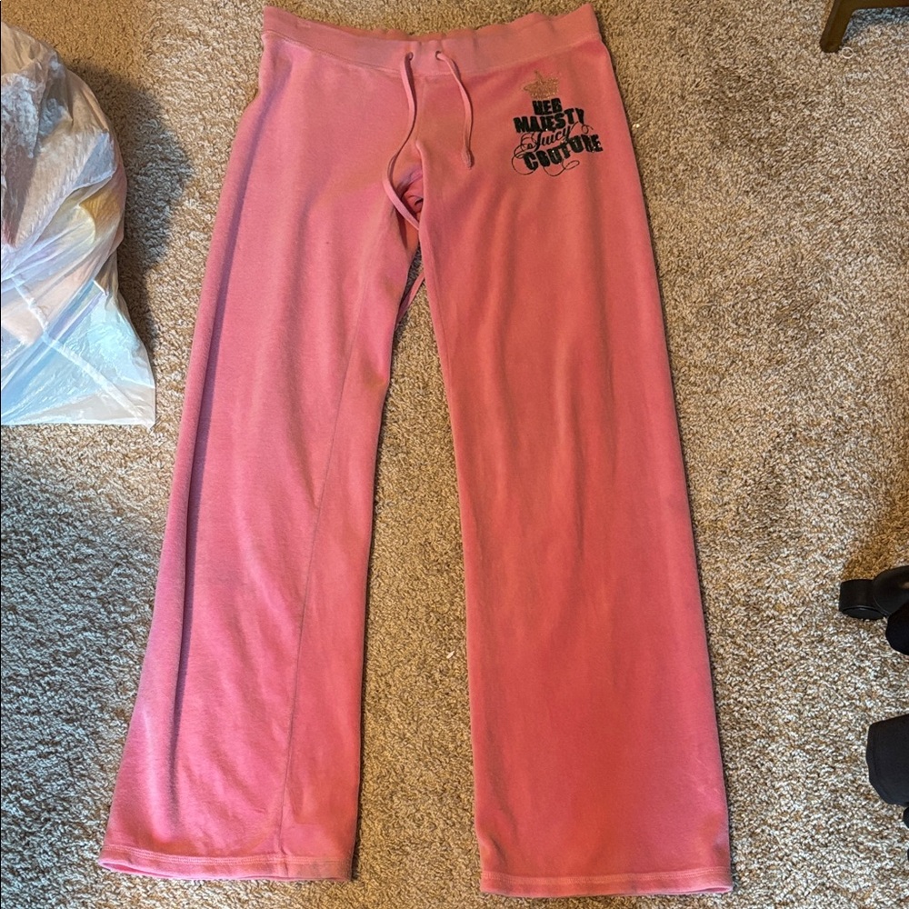 Juicy Couture“Her Majesty Juicy Couture” Pink Sweatpants